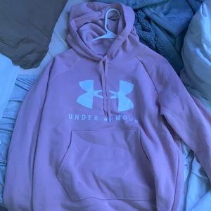 pink under armor hoodie